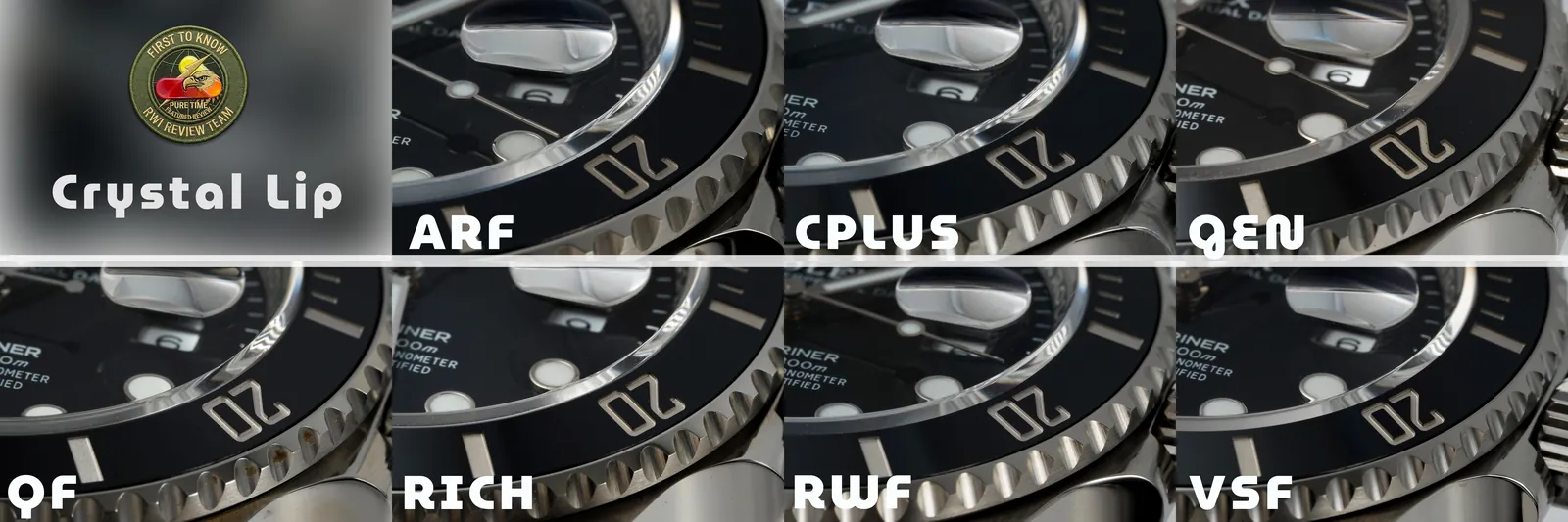 Crystal / AR coating comparison — RWI 2026 third-party review photo